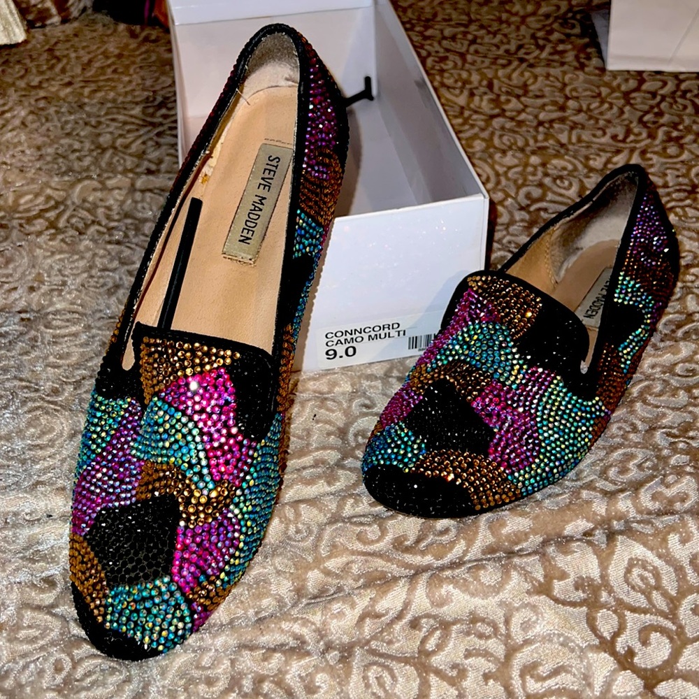Steve Madden Camp Multi stone  loafers
